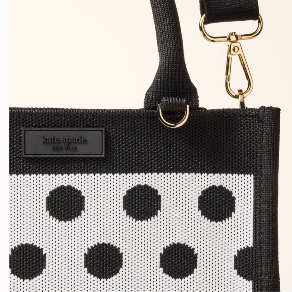 ♠️🤍kate spade new york x Target Black & White Polka Dot Tote Bag - Picture 5 of 5